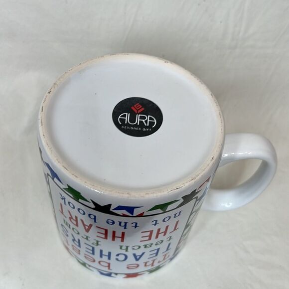 The Best Teachers Teach From The Heart Not The Book Coffee Tea Mug 4 Cups Stars - Picture 4 of 6